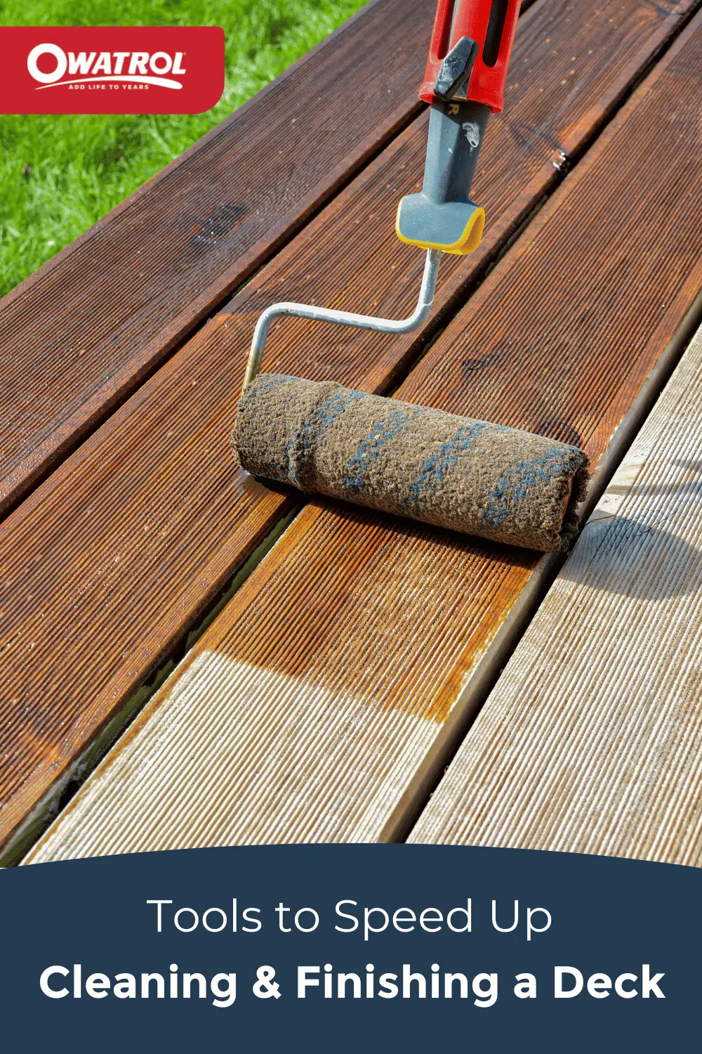 Tools to speed up cleaning and finishing a deck - Pinterest