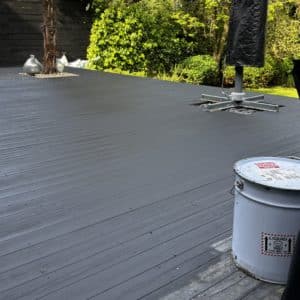 During application of Decking Paint in Black by This Is Mothership