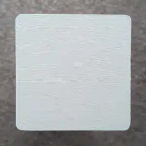 Traditional Grey Decking Paint swatch - applied to new pine wood in natural lighting.