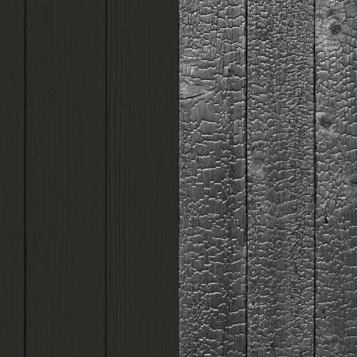 Black wood paint vs shou sugi ban