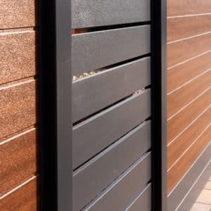 Composite wood fences