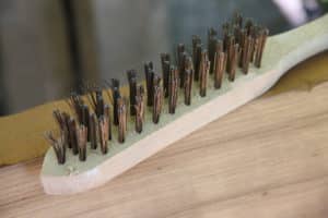 Wire brush close up
