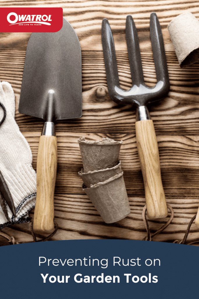 preventing rust on your garden tools - Pinterest