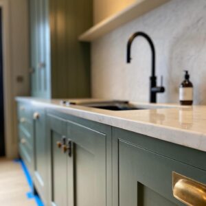 Floetrol paint conditioner used in kitchen makeover, close up - Credit to SD Painting and Decorating