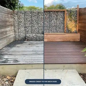 Garden before & after by The Deck Dude