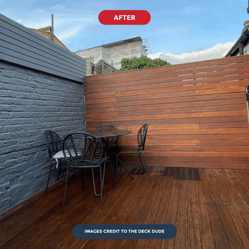 After Textrol on cladding and decking by The Deck Dude
