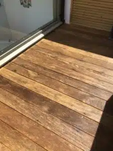 prepdeck net-trol aquadecks on iroko deck by Roger - after close up