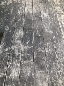 prepdeck net-trol aquadecks on iroko deck by Roger - before close up