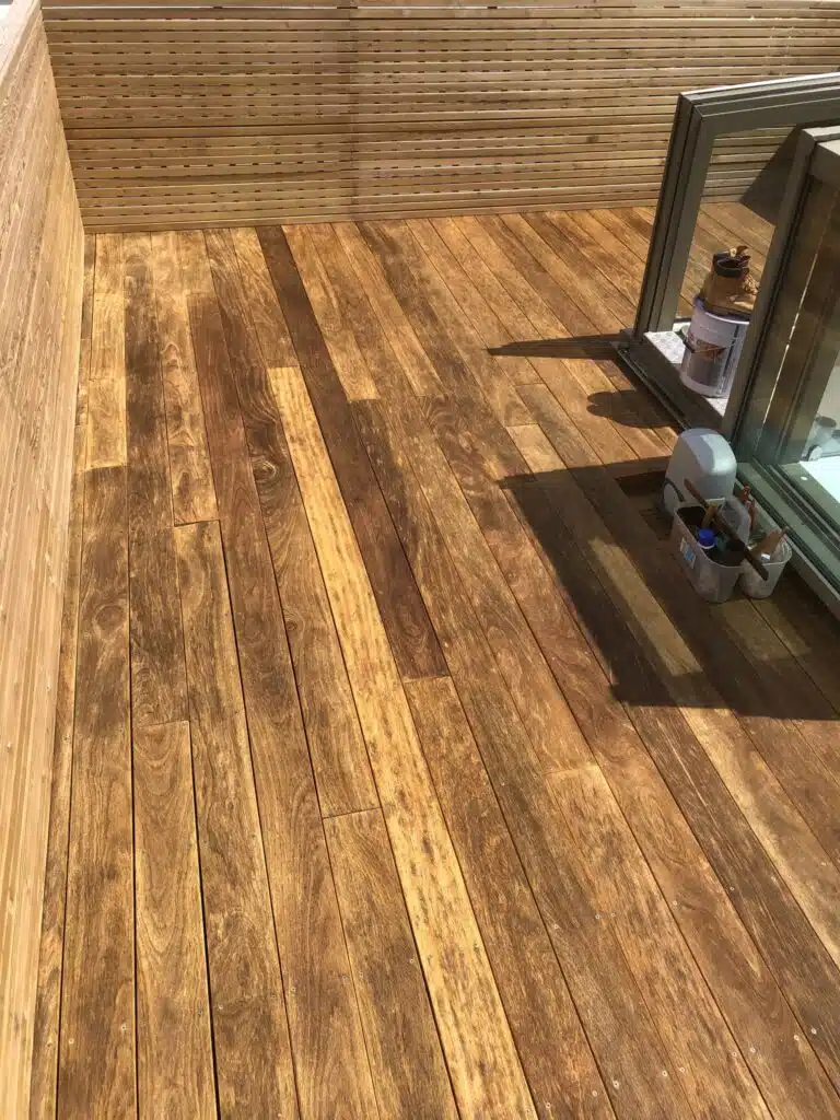 prepdeck net-trol aquadecks on iroko deck by Roger - after