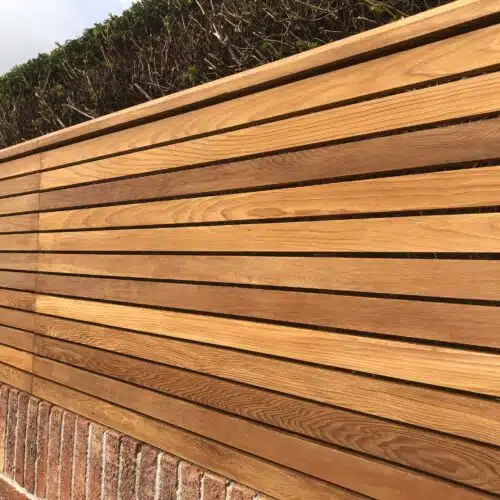 After Aquadecks - Western Red Cedar fencing close up by Roger