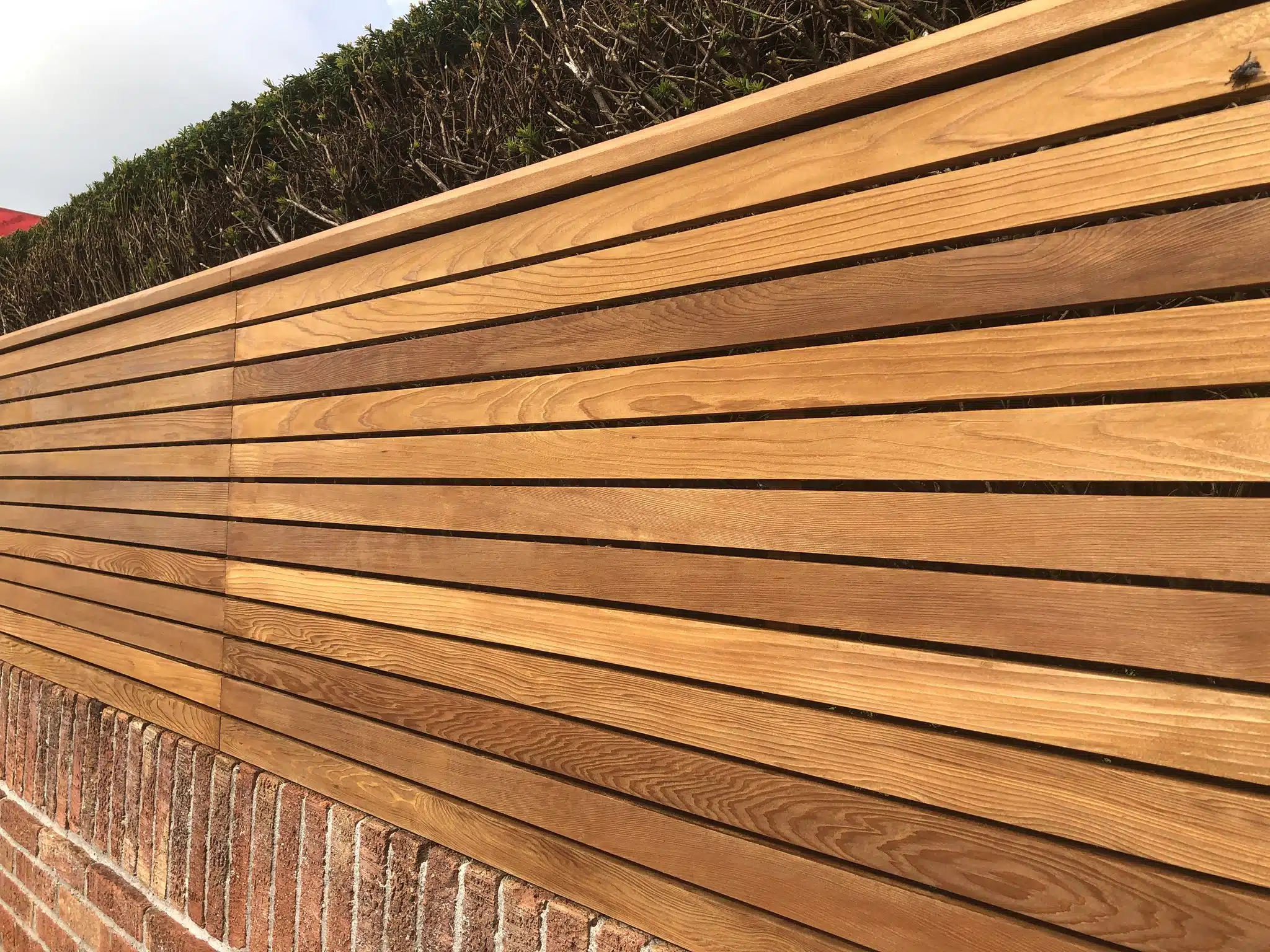 After Aquadecks - Western Red Cedar fencing close up by Roger