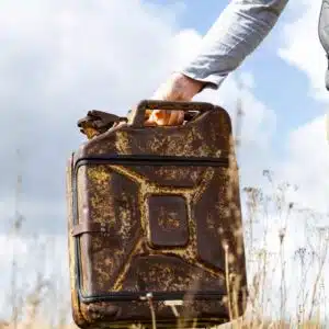Closed jerrycan finished with Owatrol Oil by Glenguardian