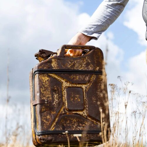 Closed jerrycan finished with Owatrol Oil by Glenguardian