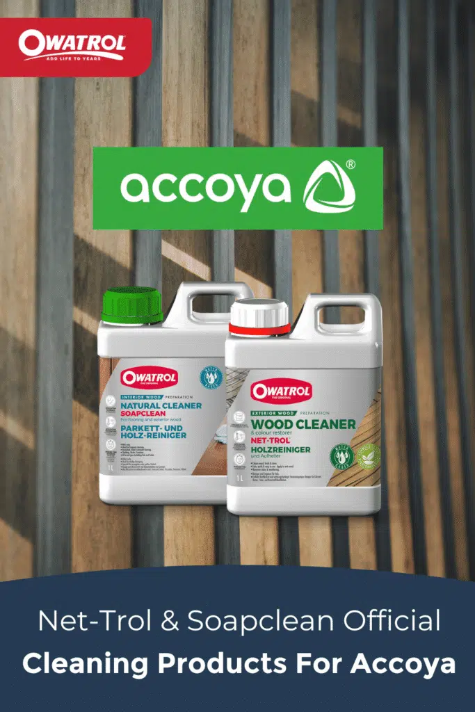 Owatrol Net-Trol & Soapclean official cleaning products for Accoya - Pinterest