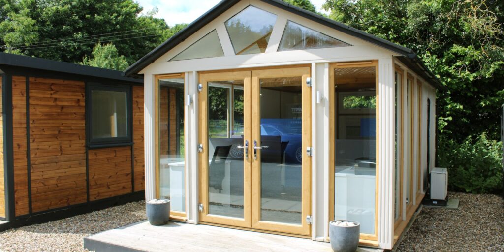 Temple Folly Smart Garden Office finished with SCS