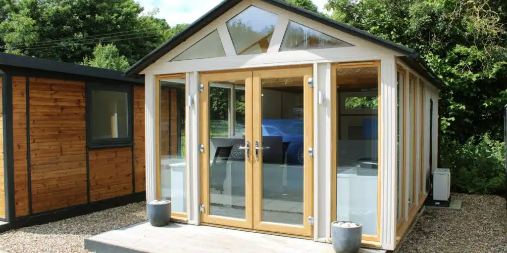 Temple Folly Smart Garden Office finished with SCS