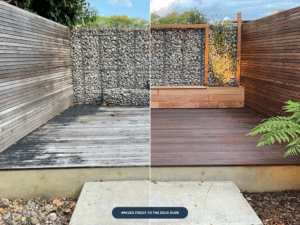 Garden before & after by The Deck Dude